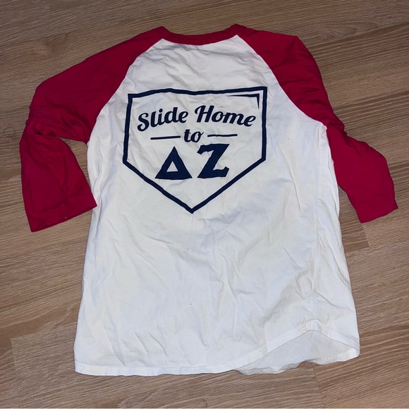 Delta zeta sorority epsilon omega chapter baseball tshirt - Picture 2 of 2